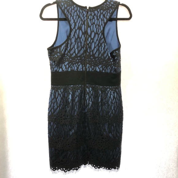 robert rodriguez black blue dress sz 6 sleeveless - Picture 4 of 8
